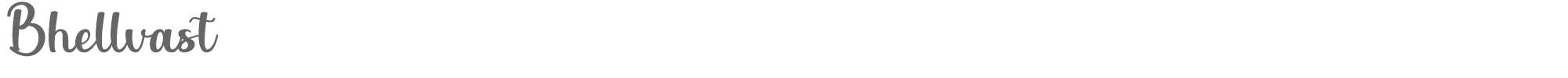 Sample characters Bhellvast Font
